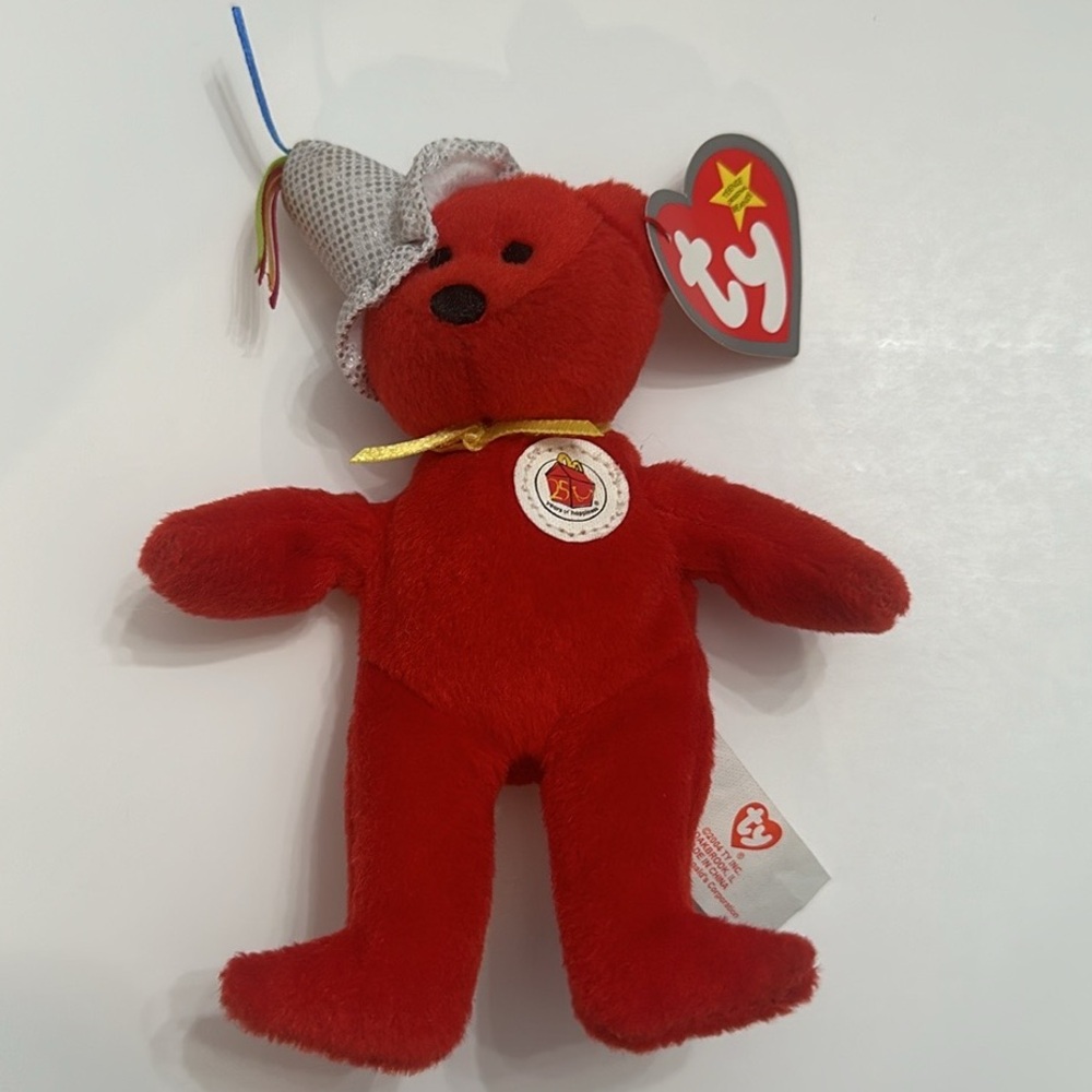 2004 TY 25TH ANNIVERSARY TEENIE BEANIE BABIES MCDONALD'S HAPPY MEAL TOY